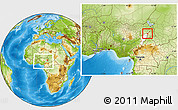 Physical Location Map of Michika, highlighted parent region, within the entire country