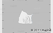 Gray Map of Michika, single color outside