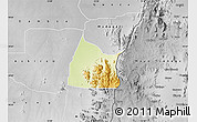 Physical Map of Michika, desaturated