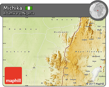 Physical Map of Michika