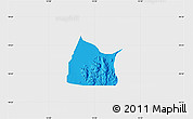 Political Map of Michika, single color outside