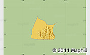 Savanna Style Map of Michika, single color outside