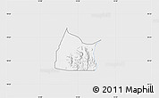 Silver Style Map of Michika, single color outside