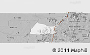 Gray Panoramic Map of Michika