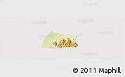 Physical Panoramic Map of Michika, cropped outside