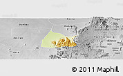 Physical Panoramic Map of Michika, desaturated