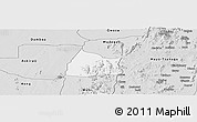 Silver Style Panoramic Map of Michika