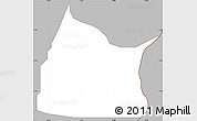 Gray Simple Map of Michika