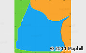 Political Simple Map of Michika