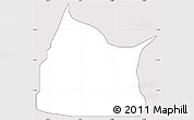 Silver Style Simple Map of Michika, cropped outside