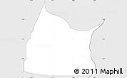 Silver Style Simple Map of Michika