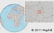 Gray Location Map of Mubi