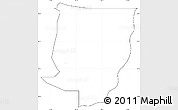 Blank Simple Map of Mubi, cropped outside, no labels