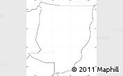 Blank Simple Map of Mubi, no labels
