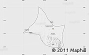 Silver Style Map of Yola, single color outside