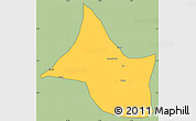 Savanna Style Simple Map of Yola, cropped outside