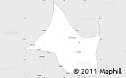 Silver Style Simple Map of Yola