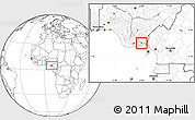 Blank Location Map of Ekpe-Ata