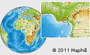 Physical Location Map of Ekpe-Ata