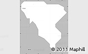 Gray Simple Map of Ekpe-Ata