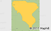 Savanna Style Simple Map of Ekpe-Ata
