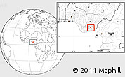 Blank Location Map of Ikot-Ekp