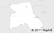 Silver Style Simple Map of Ikot-Ekp