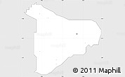 Silver Style Simple Map of Itu, single color outside
