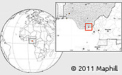 Blank Location Map of Mkpat-En, highlighted country