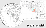 Blank Location Map of Mkpat-En, highlighted parent region