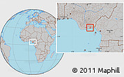 Gray Location Map of Mkpat-En