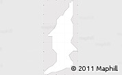 Silver Style Simple Map of Mkpat-En, cropped outside