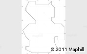 Blank Simple Map of Onna, cropped outside