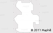 Silver Style Simple Map of Onna, cropped outside