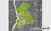 Satellite 3D Map of Anambra, desaturated