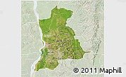 Satellite 3D Map of Anambra, lighten