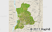 Satellite 3D Map of Anambra, shaded relief outside
