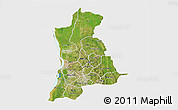 Satellite 3D Map of Anambra, single color outside