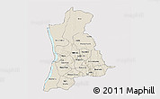Shaded Relief 3D Map of Anambra, cropped outside