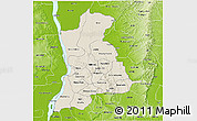 Shaded Relief 3D Map of Anambra, physical outside