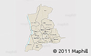 Shaded Relief 3D Map of Anambra, single color outside