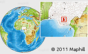 Physical Location Map of Anambra, highlighted country