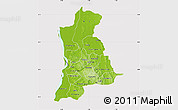 Physical Map of Anambra, cropped outside