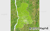 Physical Map of Anambra, satellite outside