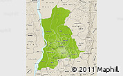 Physical Map of Anambra, shaded relief outside