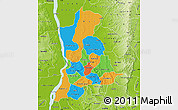 Political Map of Anambra, physical outside