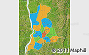 Political Map of Anambra, satellite outside