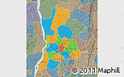 Political Map of Anambra, semi-desaturated