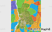 Satellite Map of Anambra, political outside