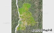 Satellite Map of Anambra, semi-desaturated